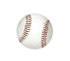 pelota de beisbol aislada foto