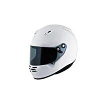 motocicleta casco aislado en blanco foto