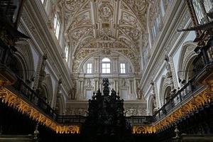 Interior of Mezquita - Mosque - Cathedral of Cordoba in Spain photo