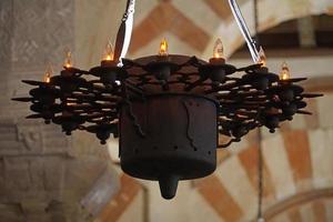 Lamp in Mosque - Cathedral of Cordoba in Spain photo