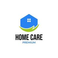 Vector home care logo design illustration idea