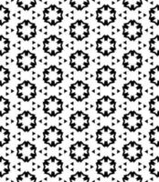 patrón abstracto sin costuras en blanco y negro. fondo y telón de fondo. diseño ornamental en escala de grises. vector