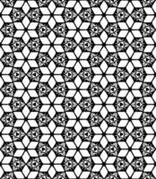 Black and white seamless abstract pattern. Background and backdrop. Grayscale ornamental design. vector