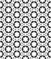 Black and white seamless abstract pattern. Background and backdrop. Grayscale ornamental design. vector