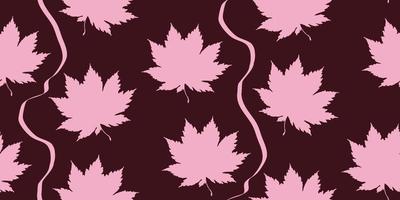 Maple leaf pattern vector