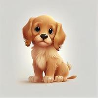 Cute Dog Animal Character Epitome Avatar Mascot Portrait photo