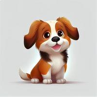 Cute Dog Animal Character Epitome Avatar Mascot Portrait photo