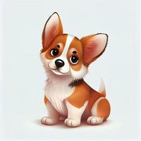 Cute Dog Animal Character Epitome Avatar Mascot Portrait photo