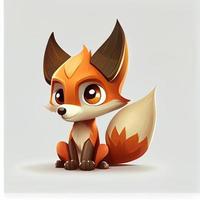 Cute Fox Animal Character Epitome Avatar Mascot Portrait photo