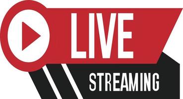 Live streaming Red vector