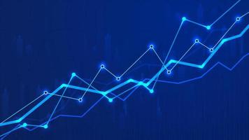 Financial graph chart. Business data analytics. Diagram growth and success in business. vector