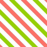 Geometrical simple diagonal lines pattern in green red white colors. Tropical watermelon concept. Print card cloth, clothing shirts wrap wrapper cover, banner, background. Summer digonal illustration. vector
