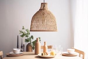 indoors Boho style dining room photo