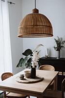 indoors Boho style dining room photo