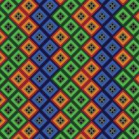 Multicolor Traditional Carving Seamless Pattern, Toraja Tribe Motif Vector Background, Indonesia Sulawesi Texture Design