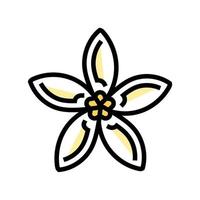 jasmine flower spring color icon vector illustration