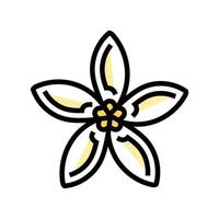 jasmine flower spring color icon vector illustration