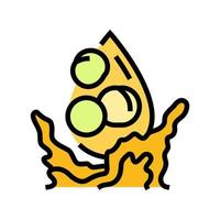 soybean oil liquid yellow color icon vector illustration