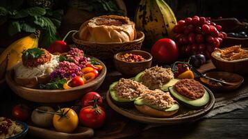 Latin food, colombian national food. photo