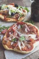 Prosciutto mini pizza photo