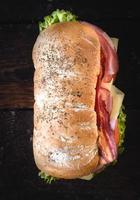 Ciabatta sandwich from above photo