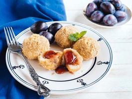 Dumplings with plums photo