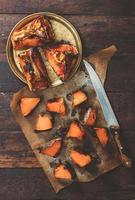 Grilled pumpkin slices photo