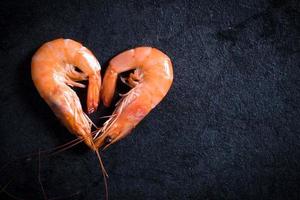 Heart shape shrimps photo