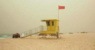 sandstorm on beach in Corralejo, Fuerteventura video