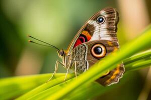 mariposa en natural antecedentes. ilustración ai generativo foto