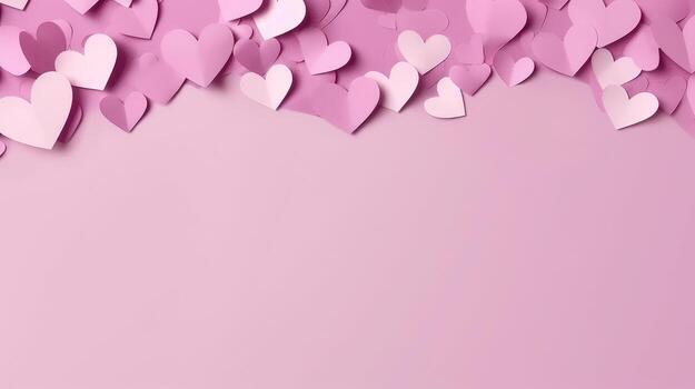 Paper hearts background. Illustration photo