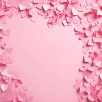 Paper hearts background. Illustration photo