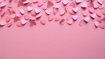 Paper hearts background. Illustration photo