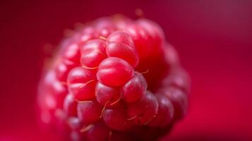 Raspberry macro background. Illustration photo