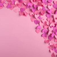 Paper hearts background. Illustration photo