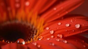 Orange gerbera flower. Illustration photo