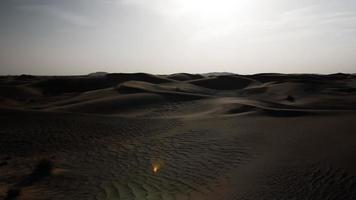 Sonnenuntergang, Silhouette, Wüste, Sand Düne, Dünen, Mitte Ost, Landschaft video