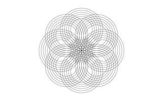 diseño mandala de sagrado geometría. redondo geométrico arabesco, oriental ornamento. resumen flor símbolo, vector modelo para web y impresión aislado en blanco antecedentes