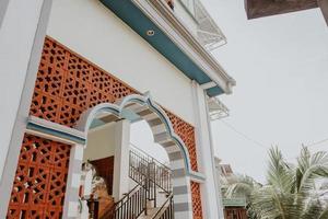 mosque gate with beautiful architecture photo