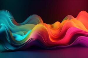 abstract colorful wavy texture photo