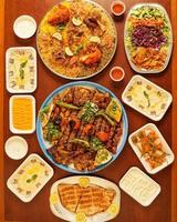 A delicious Asian food platter photo