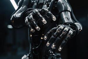 robot arm robotic hand innovative technology photo