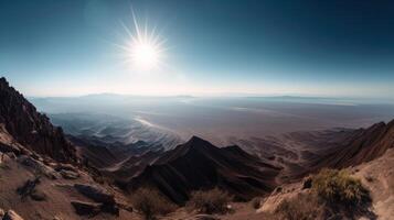 mountain desert scene landscape photo