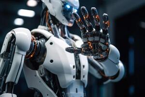 robot arm robotic hand innovative technology photo