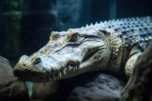 reptile crocodile underwater photo