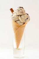 Stracciatella ice cream photo