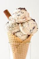 Stracciatella ice cream photo