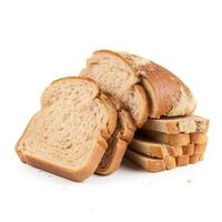 Slices of Bread Food Isolated Image for Mock Up Illustration Still Image White Background with photo