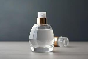 blanco perfume vaso botella para Bosquejo ilustración con generativo ai foto