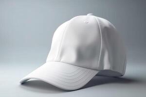 blanco blanco sombrero para Bosquejo ilustración con generativo ai foto